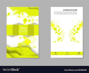 Brochure design geometric abstract business vector image