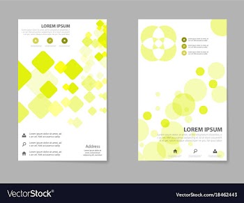 Brochure design geometric abstract business vector image