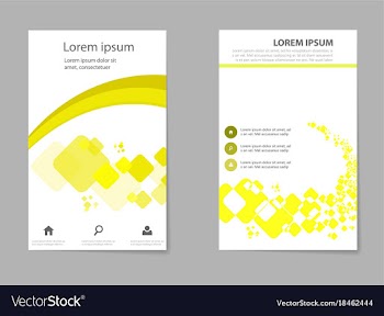 Brochure design geometric abstract business vector image