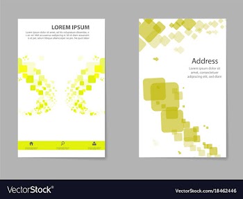 Brochure design geometric abstract business vector image