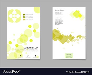 Brochure design geometric abstract business vector image