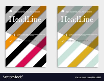 Brochure design template abstract triangles vector image