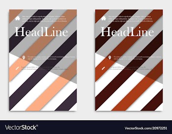 Brochure design template abstract triangles vector image