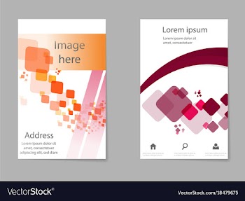 Brochure design template flyers report business vector image