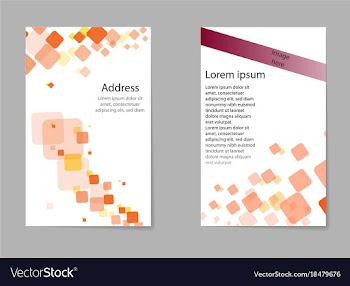 Brochure design template flyers report business vector image