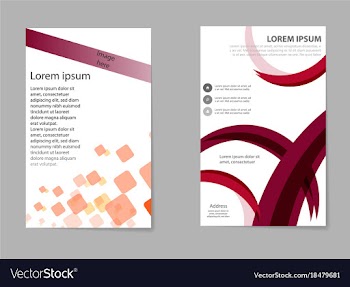 Brochure design template flyers report business vector image
