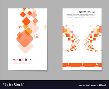 Brochure design template flyers report business vector image