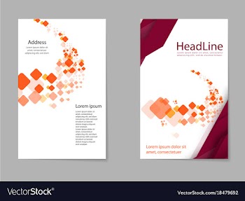 Brochure design template flyers report business vector image