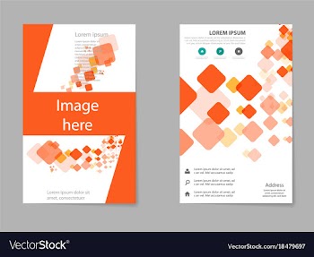 Brochure design template flyers report business vector image