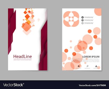 Brochure design template flyers report business vector image