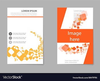 Brochure design template flyers report business vector image