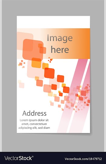 Brochure design template flyers report business vector image