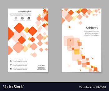 Brochure design template flyers report business vector image