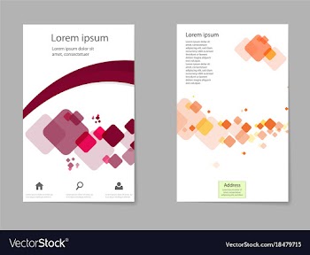Brochure design template flyers report business vector image