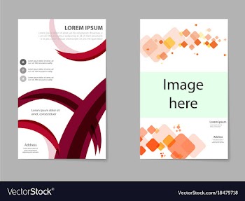 Brochure design template flyers report business vector image