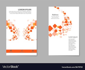 Brochure design template flyers report business vector image
