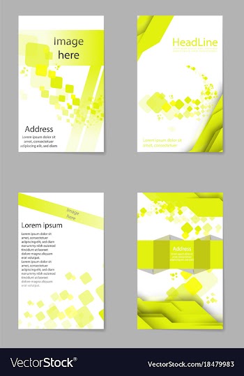 Brochure design template flyers report business vector image