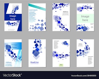 Brochure design template flyers report business vector image