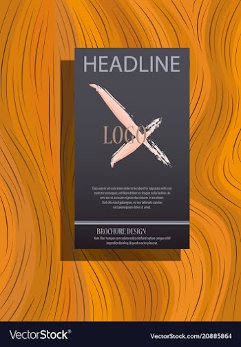 Brochure design template flyers report business vector image