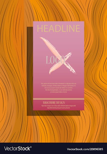 Brochure design template flyers report business vector image