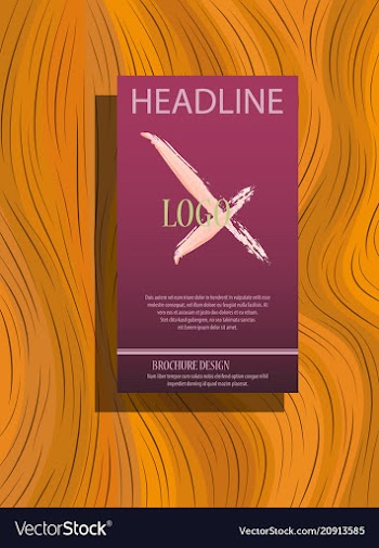 Brochure design template flyers report business vector image