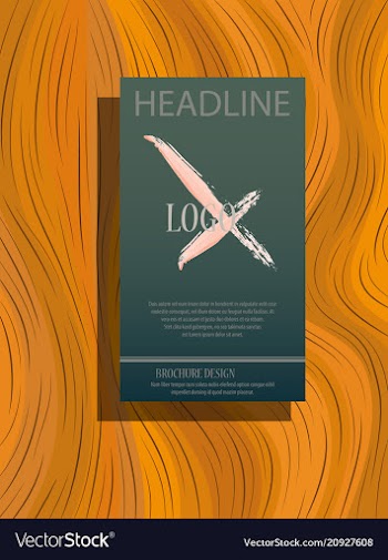 Brochure design template flyers report business vector image