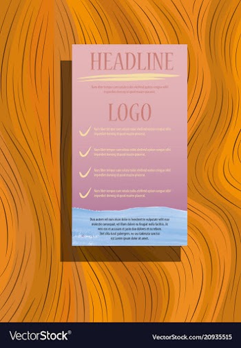 Brochure design template flyers report business vector image