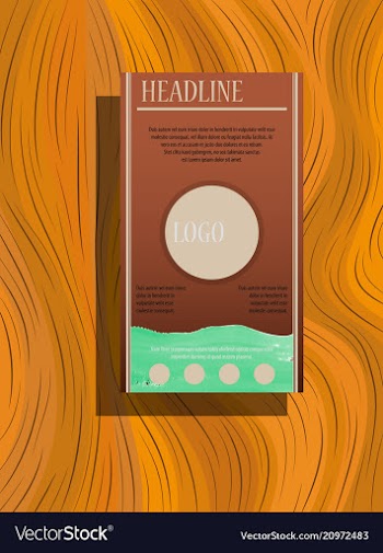 Brochure design template flyers report business vector image