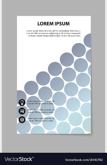 Brochure design template flyers report for vector image