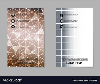 Brochure design template flyers report for vector image