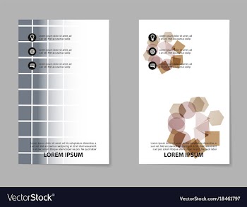 Brochure design template flyers report for vector image