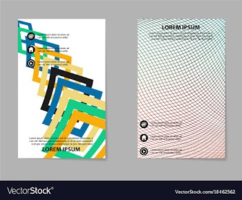 Brochure design template flyers report for vector image