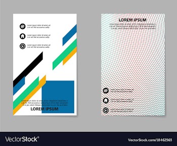 Brochure design template flyers report for vector image