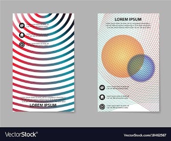 Brochure design template flyers report for vector image