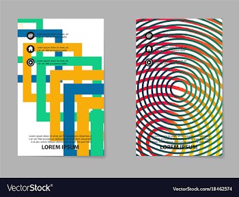 Brochure design template flyers report for vector image