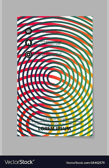 Brochure design template flyers report for vector image