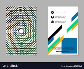 Brochure design template flyers report for vector image