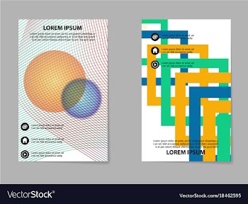 Brochure design template flyers report for vector image