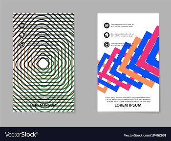 Brochure design template flyers report for vector image