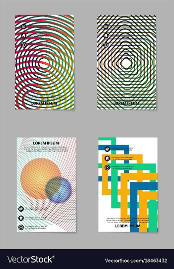 Brochure design template flyers report for vector image