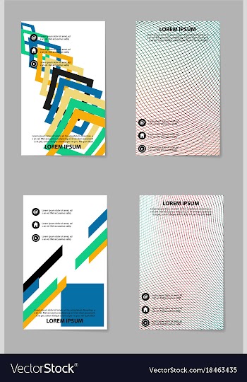 Brochure design template flyers report for vector image