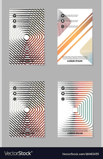 Brochure design template flyers report for vector image