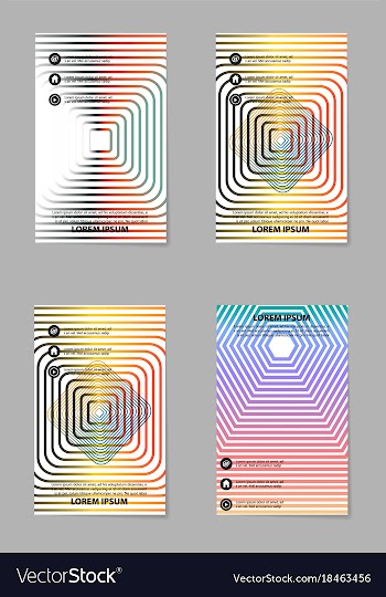 Brochure design template flyers report for vector image