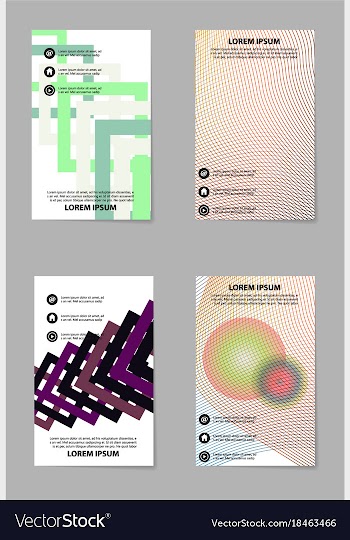 Brochure design template flyers report for vector image