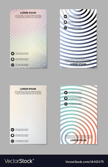Brochure design template flyers report for vector image