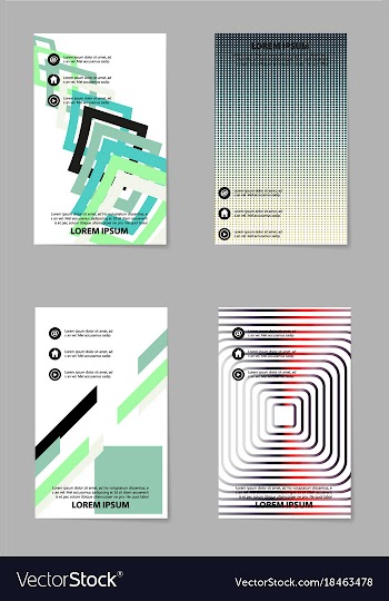Brochure design template flyers report for vector image