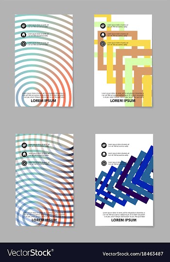 Brochure design template flyers report for vector image