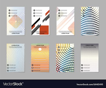 Brochure design template flyers report for vector image