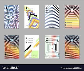 Brochure design template flyers report for vector image
