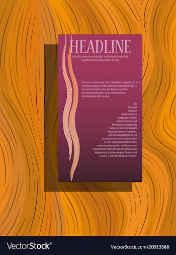 Brochure design template geometric abstract circle vector image